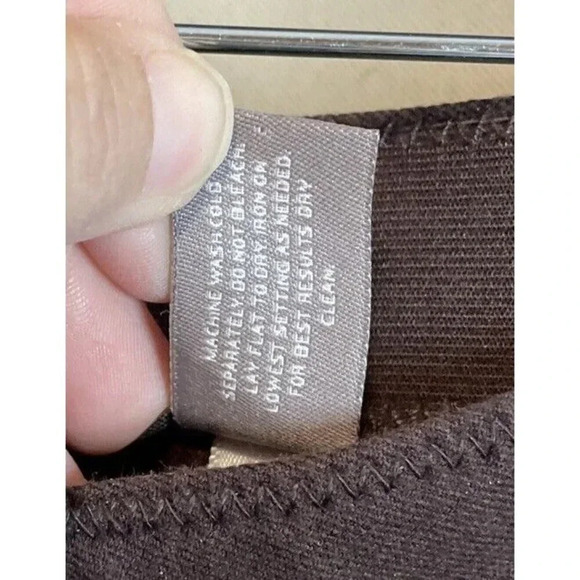 Chicos So Slimming Women’s 0 US‎ 4 Small Crop Ankle Pants Brown Stretch Comfy - Picture 5 of 9